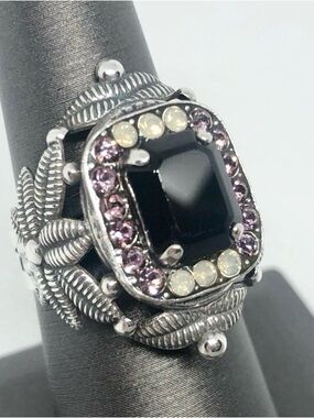Mariana Swarovski Crystal Ornate Ring